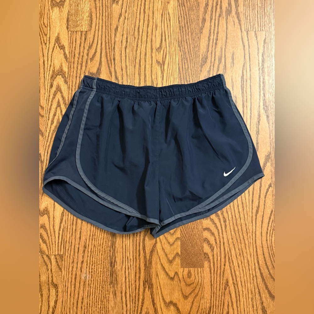 Nike Dri-FIT Running Shorts Women’s Large Black Athletic Gym Workout Shorts - Picture 2 of 4